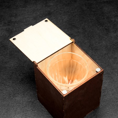 The glass "impenetrable. Graneniy", with a bullet, faceted, 250 ml-5
