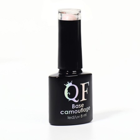 Camouflage base for nails, 3 phase, 8ml, led/uv, pale pink color (049)-8