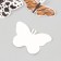 Butterflies cardboard "animal skins" set 12 pcs h = 4-10 cm