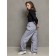 Insulated pants for children, height 140 cm, gray color
