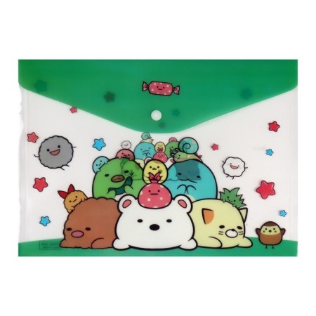 Folder-convert on the button, A4, 180 microns, "Cuties", mix-1