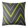 Pillowcase "Ethel" Green-gray zigzags 70*70, 100% cotton, stump, 125 g/m2