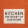 Ethel towel Kitchen 40x73 cm, orange color, 100% cotton, sarzha 220 g/m2