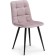 Stool on a metal frame Chilly to metal/velor, black/pink 44x50x85 cm