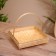 Wicker basket, from bamboo 25x25x25 cm
