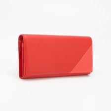 Women's wallet on magnets, red color