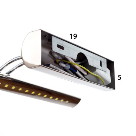 Light-light “Lago” LED 5W 6000k chrome 40x15x6 cm-9