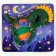 Carnival rim "dragon", green color