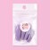 Patching nails, 24 pcs, ballerina shape, lilac color
