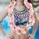 Hawaiian necklace "Plumeria Pink"