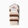 Women's socks, white/brown color, size 36-40