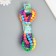 Cord with pompons "Rainbow" winding 2 m