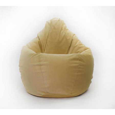 Medical pear chair, size 120x70 cm, yellow color, velor-1