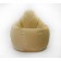 Medical pear chair, size 120x70 cm, yellow color, velor
