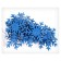 Decor "Snowflakes" on an adhesive basis, set of 12 pcs.
