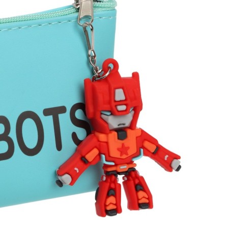 School pencil case on a zipper, with a suspension, "robot", mix-2
