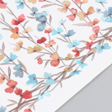 Stick plastic interior color "flower vines" set 2 sheets 30x90 cm-2