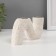 Gypsum candlestick, 2 candles "abstraction. Wave" d = 2.5 cm 3.5x16.5x8.7 cm