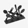 Salvetnik Dolyana "Devices", 13.5 × 4.5 × 9.5 cm, black color