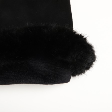 Gloves are female, dimensionless, without insulation, black color-3