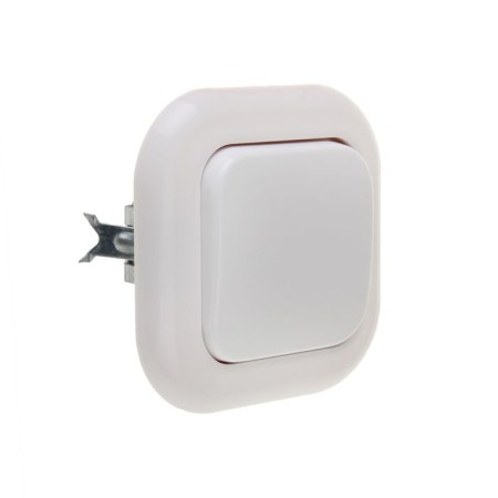 Kuntsevo switch C16-040 Valentina 7643, 10 A, single-liter, hidden, white