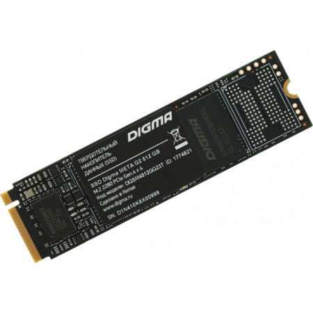 SSD Digma PCI-E 4.0 X4 512GB DGSM4512gg23T META G2 M.2 2280-1