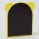 Magnetic universal stand for markers and lips "Bear" yellow 4x9x10cm