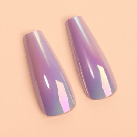 Poaling Paletteaps, 12 pcs, with adhesive plates, ballerina shape, purple-2