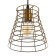 Bayerlux lamp "Crohn" E27 40W gold 20x20x18-118cm