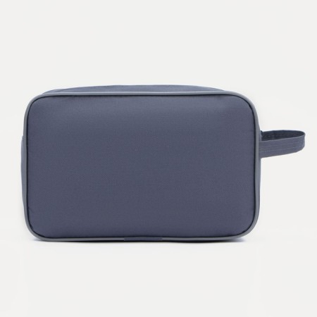 Lightning cosmetic bag, external pocket, gray color-1