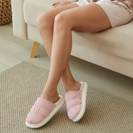 Women's slippers, size 38-39, pink color