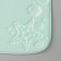 Bathroom mat “Sea bottom”, 50 × 70 cm, turquoise color