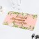 A napkin on the table "Best mom in the world!" roses, 40x25 cm
