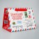 Gift package with a wide bottom "New Year's Post", 25 x 19 x 18 cm, New Year