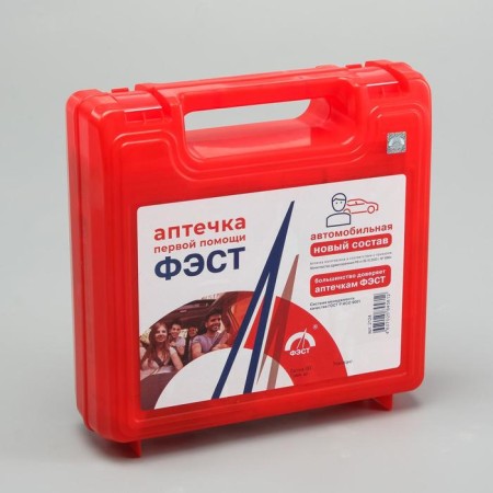 Automobile first -aid kit "Fest" Composition 2024, by order No. 1080n, Krasnaya-1
