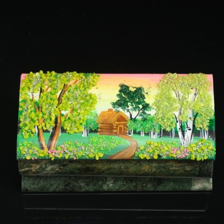 Casket "Summer" 15x7x5.5 cm, stone baby, coil-8
