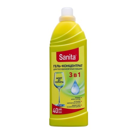 Sanita gel concentrate for dishwashers, 1 liter