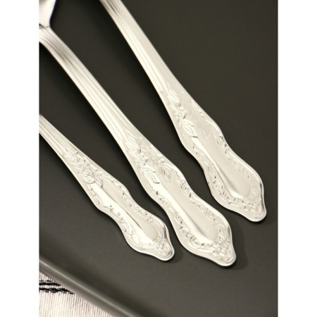 Set of cutlery "Slav", 18 items, thickness 1.2 mm, cardboard box, silver color-2