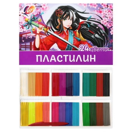 Plasticine 24CV 480g Ray "Anime" (lilac)