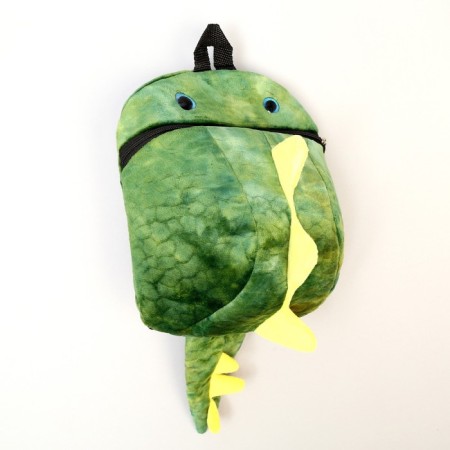 Baby plush backpack for the boy "Dinosaur", green color, 26x10x24 cm-5
