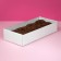 Box of a team without printing a lid is a little white with a window 24 x 11 x 4.5 cm