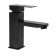 Zein Z2393 sink mixer, 40 mm cartridge, short spout, stainless steel, black