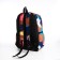Youth backpack from textiles, 3 pockets, colorful color
