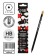 Chernographic pencil (simple) Hb, calligrata, with an eraser, sharpened, plastic, hexagonal, black
