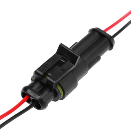 Car connector, hermetic plug-Gnesdo DJ7021-1.5-11/21, 2 contacts, set 2 pcs-2