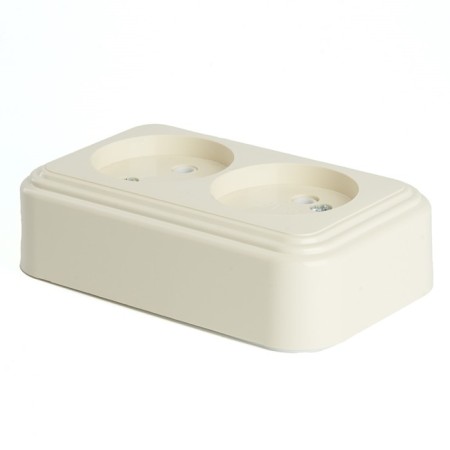 2-seater socket without grounding contact, 250V, 16A, IP20, PST16-30-20 (RA 16-237-BZ), SL 1022741-2