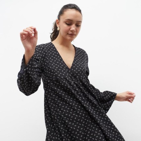 Women's dress Minaku: Green Trend Black Color, Rr. 48-5
