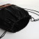Bag for shoes on the lace, black color