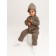 Knitted Knitted Pure Love Tot, demi -season, height 80 cm, brown color