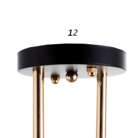 Chandelier 1188/2 E27 40W gold-black 48x15x24 cm Bayerlux-4